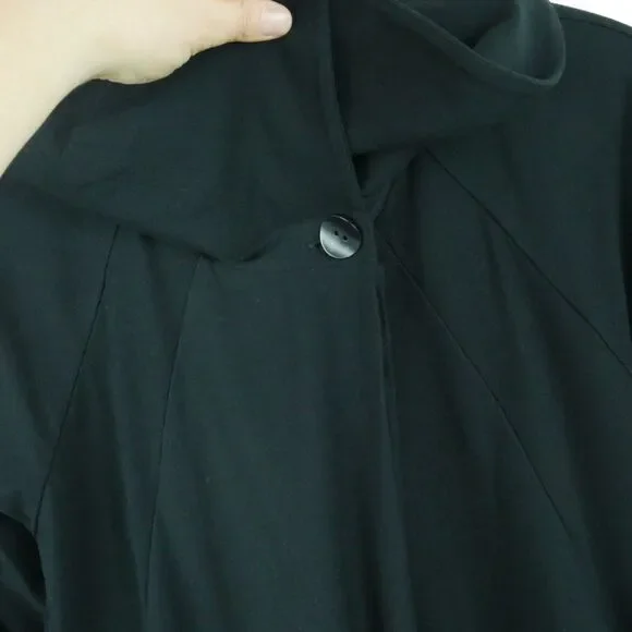 Ming Wang Small Jacket Black Cocoon Lagenlook Artsy Minimal Lagom Modern - Picture 4 of 11